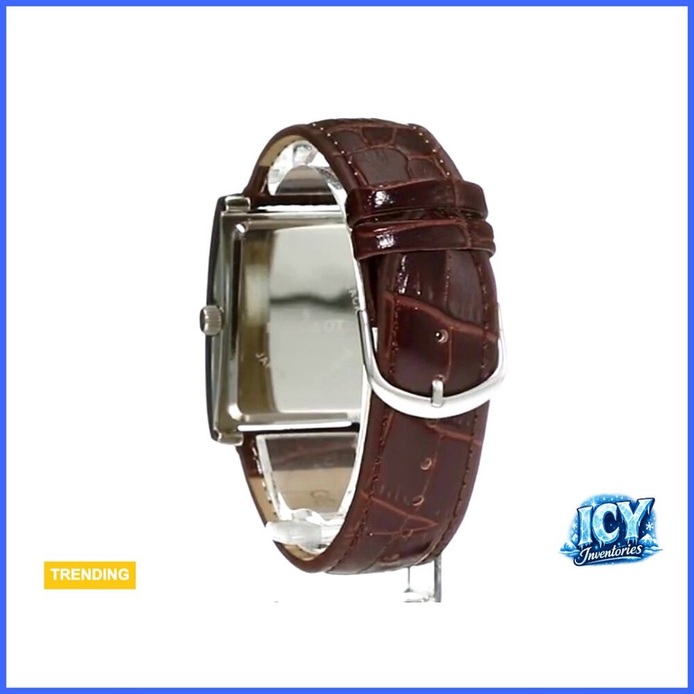 Rectangular Roman Numeral Dial Classic Dress Watc… - image 5